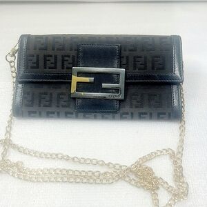 Fendi Leather Wallet On Chain